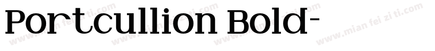 Portcullion Bold字体转换